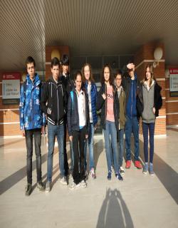 Alumnos participantes en la olimpiada de matemáticas.