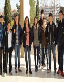 Alumnos participantes en la olimpiada de matemáticas.